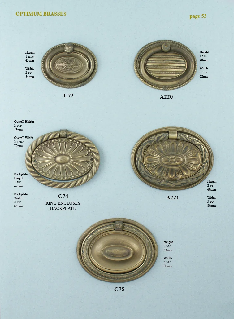 Pressed Type Oval Handle - Image 2