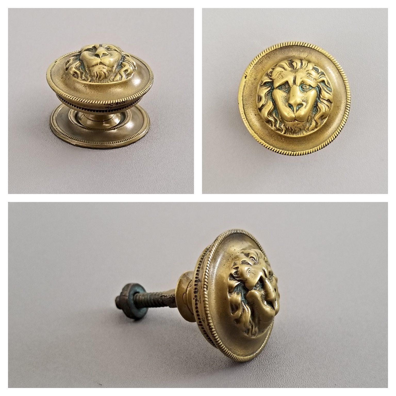 Lion Head Knob C100 Optimum Brasses