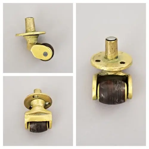 Leather Wheeled Plate Castor