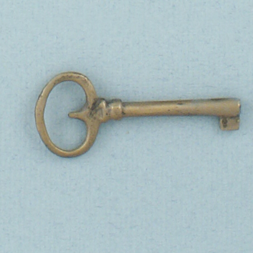 Georgian Style steel bow key blank 
