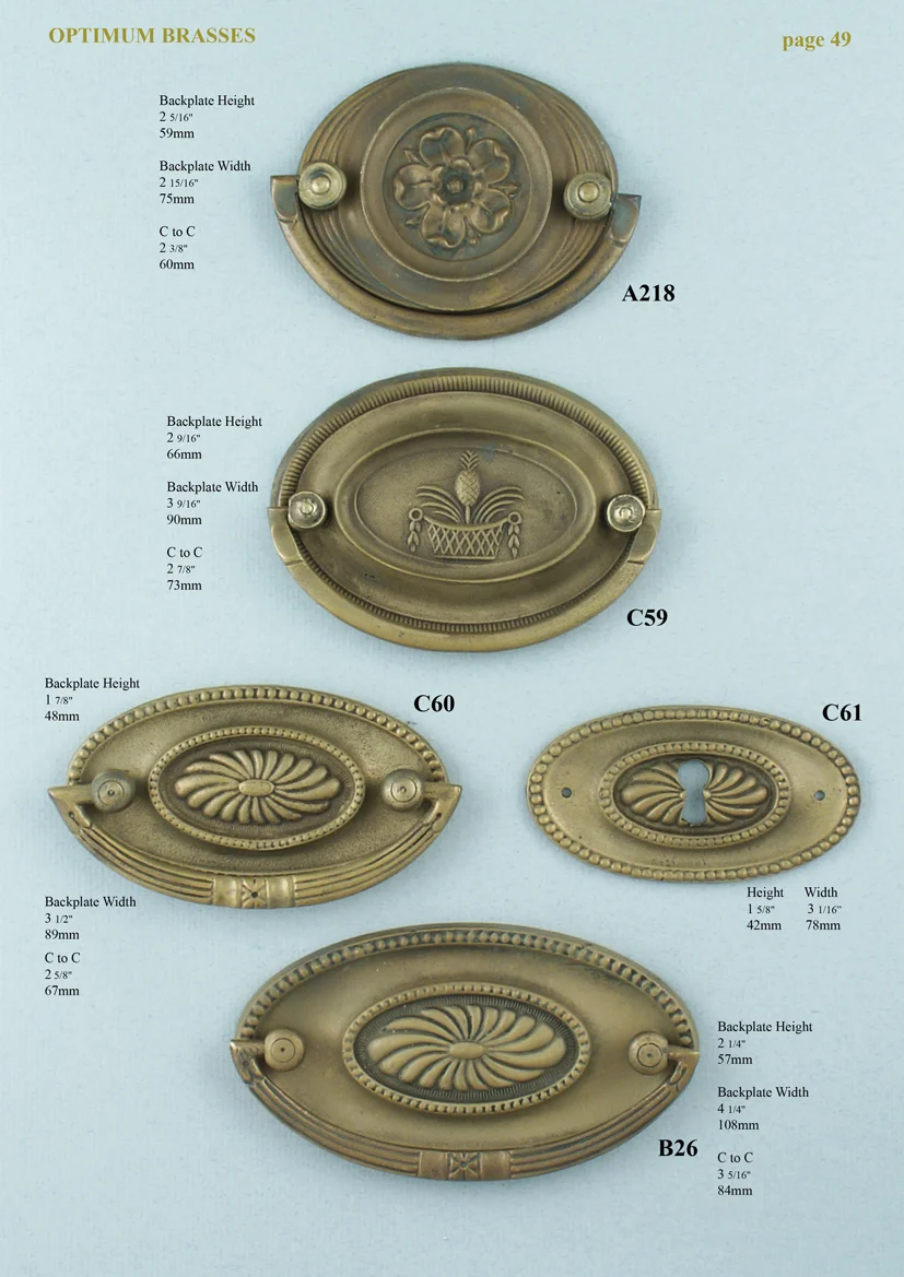 Pressed Type Oval Handle - Image 2