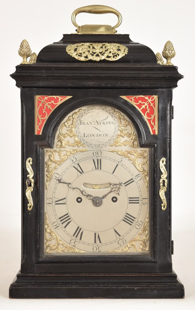 Clock parts, clock feet, hinges, latches and finials